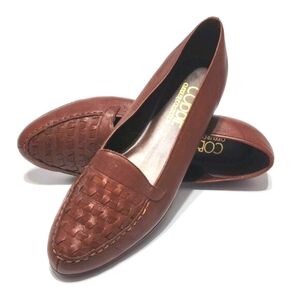 Cobbie Cuddlers Women's 9 Flats Slip On Loafer Brown Faux Leather Casual Shoes